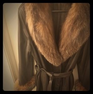 Women's Full length Leather Coat